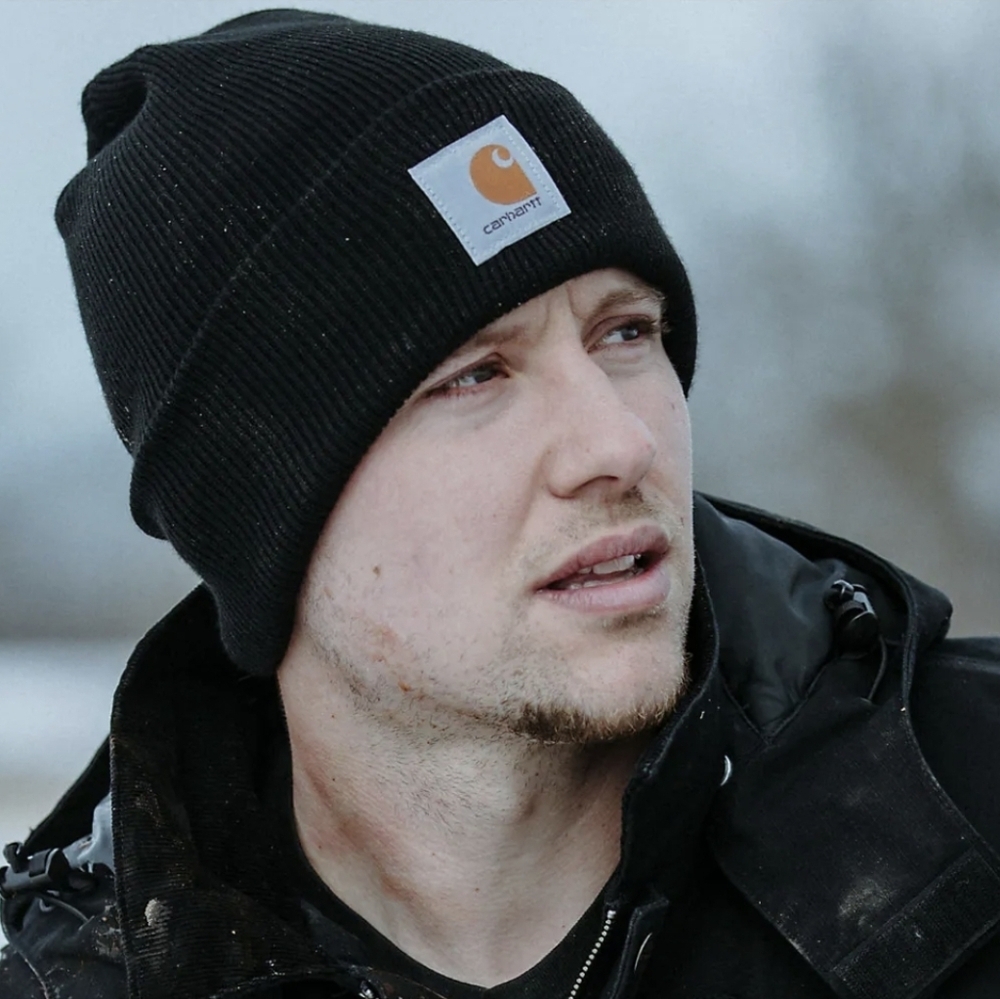 Carhartt Navy Ribbed Knit Watch Cap - Size OS
